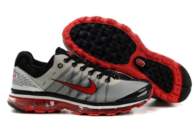 Mens Nike Air Max 2009 Black Grey Red